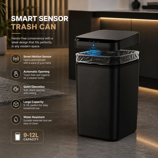 Smart Motion Sensor Trash Can