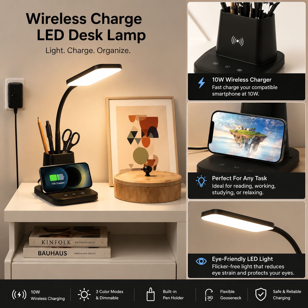LumaCharge™ LED Desk Lamp